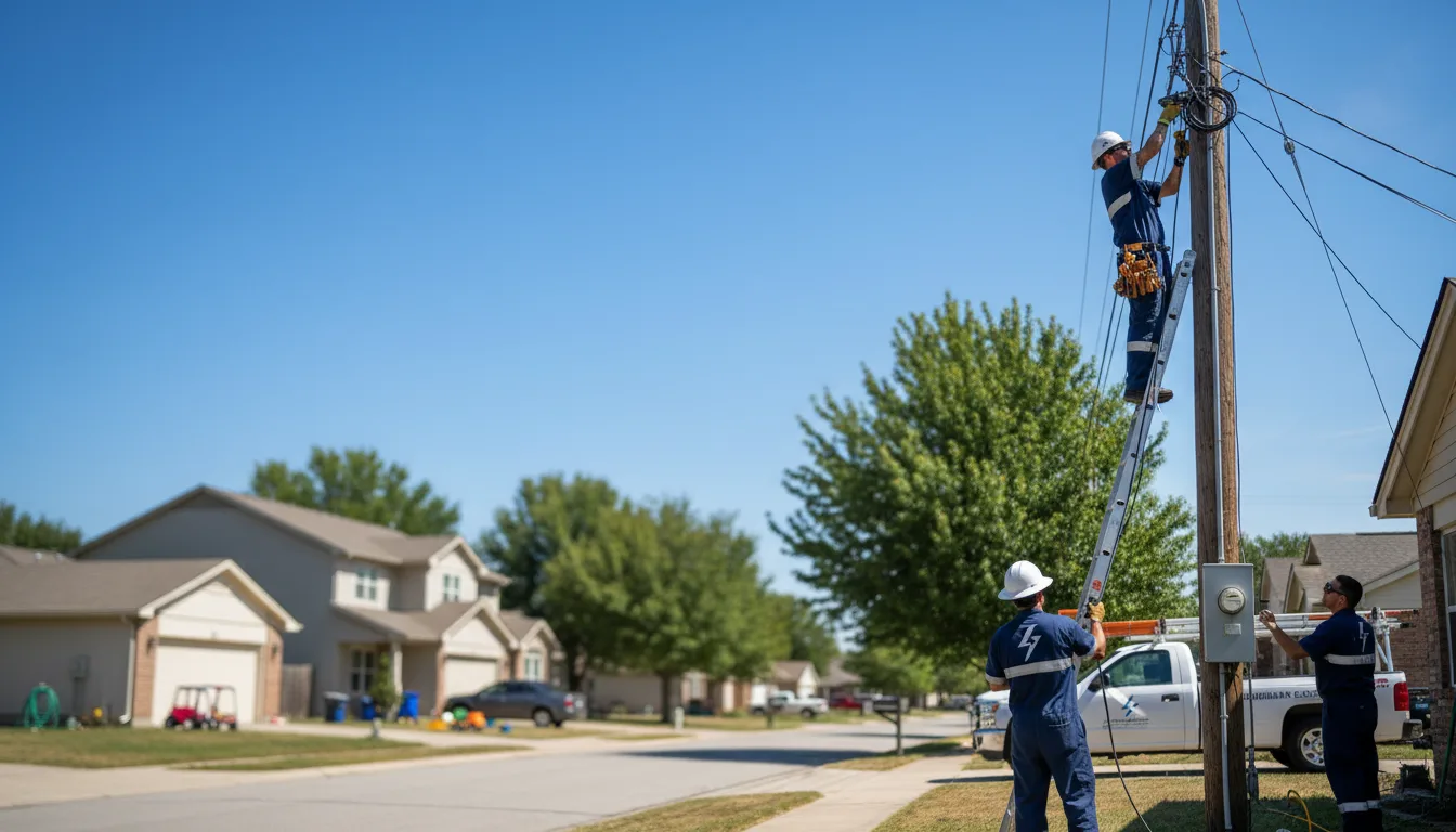 Residential electrician providing installation services in Middlefield, OH